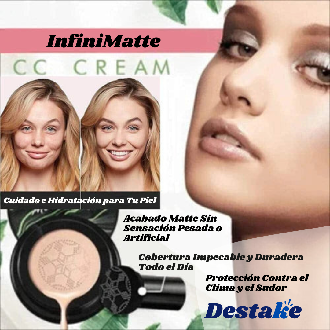 InfiniMatte CC Cream - Cobertura impecable todo el día.