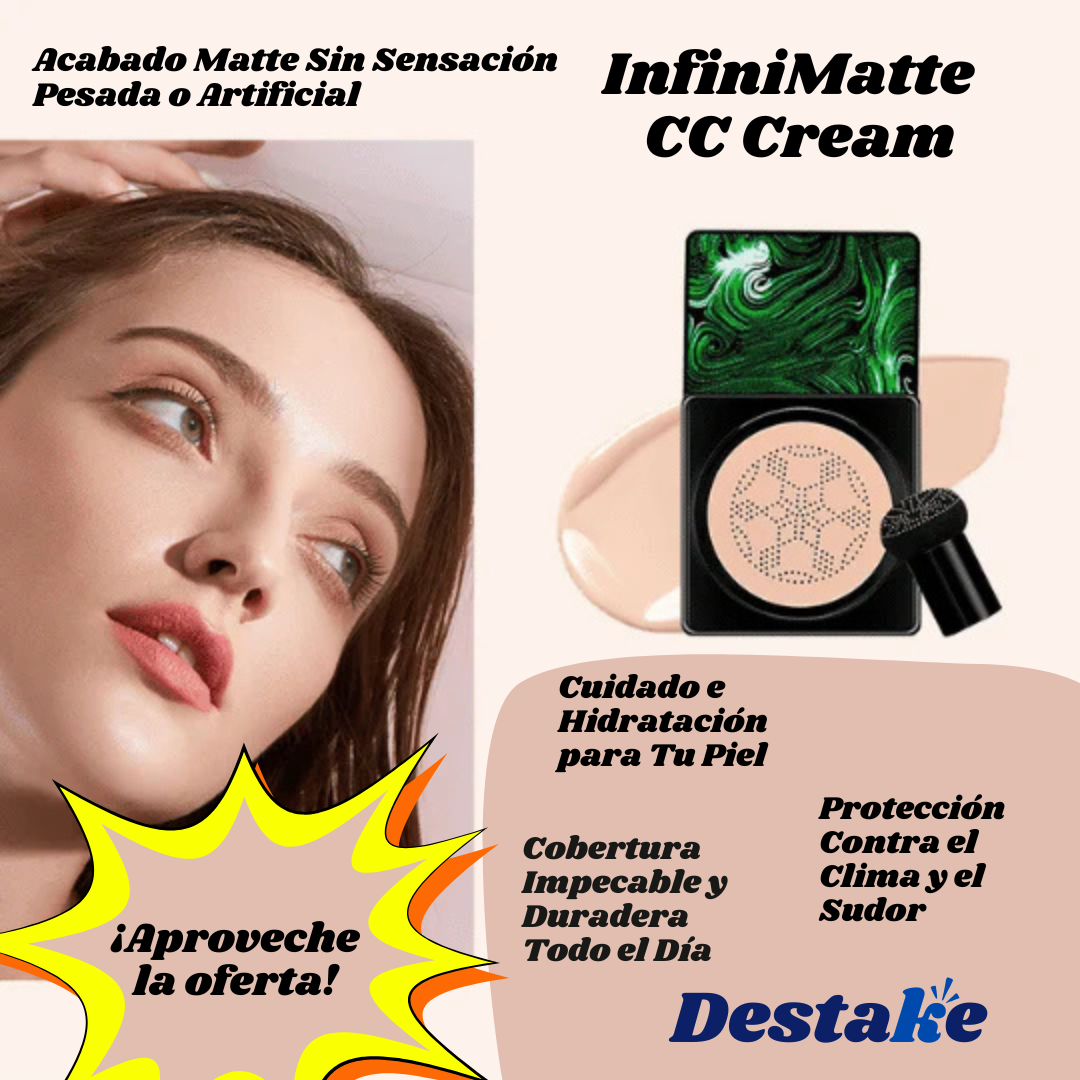 InfiniMatte CC Cream - Cobertura impecable todo el día.