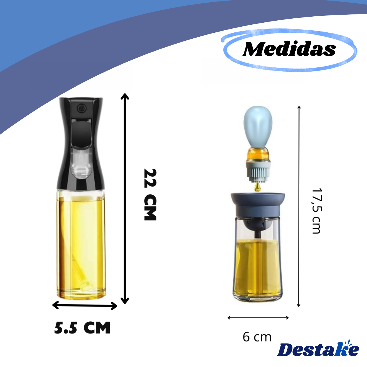 Pulverizador de aceite + Bote aceite con brocha