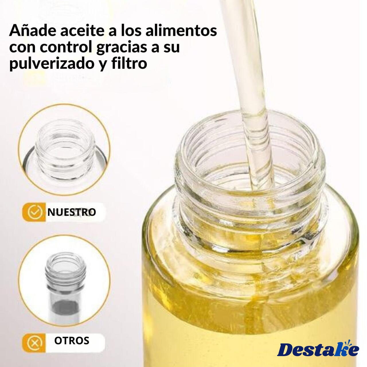 Pulverizador de aceite + Bote aceite con brocha