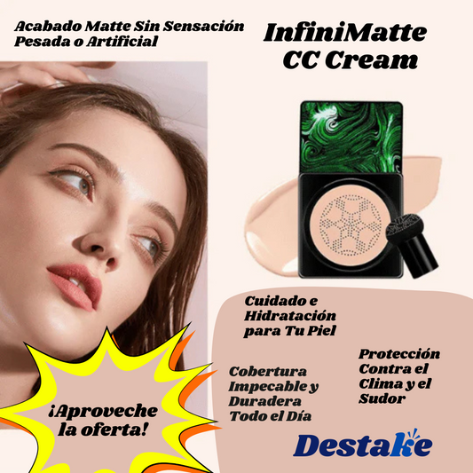 InfiniMatte CC Cream - Cobertura impecable todo el día.